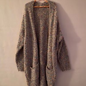 Multi color cardigan.